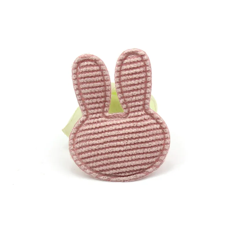 24 шт. 3*4 см золотой штамп с кроличьими головками стеганые аппликации для детей