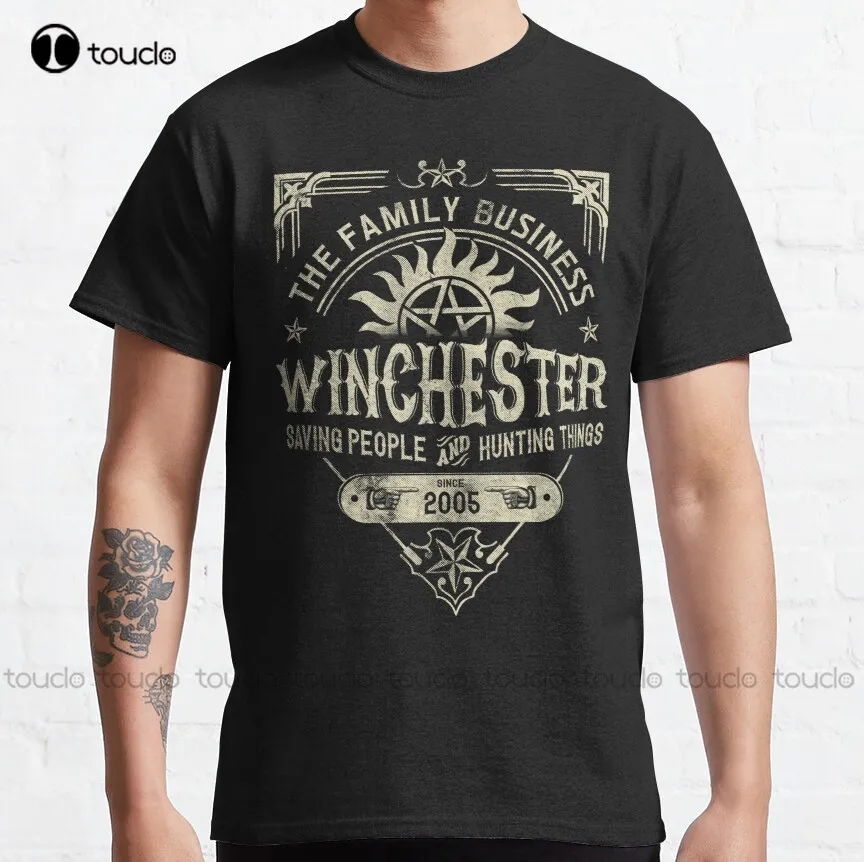 

A Very Winchester Business Supernatural Sam Dean Winchester Spn Hunters Family Business Classic T-Shirt Collared Shirts Xs-5Xl