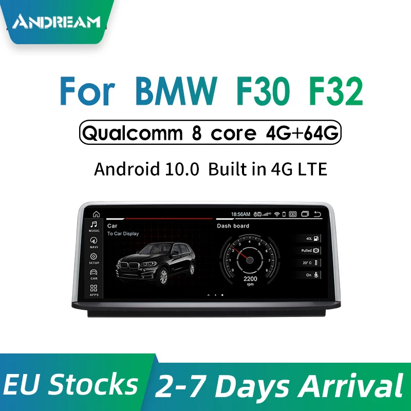 Andream Android 10 0 Qualcomm 8 ядерный Автомобильный мультимедийный плеер для BMW серии 3 F30 F31 F32