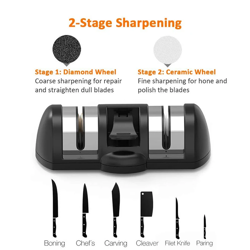 Точилка для ножей кухонные ножи точильный камень 3 ступени стальной вольфрам