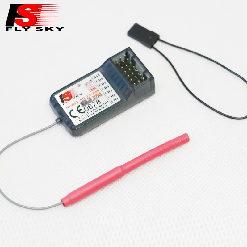FlySky FS R6B 2 4 ГГц 6CH RC AFHDS приемник для i6 i10 T6 CT6B TH9x передатчик детали пульта