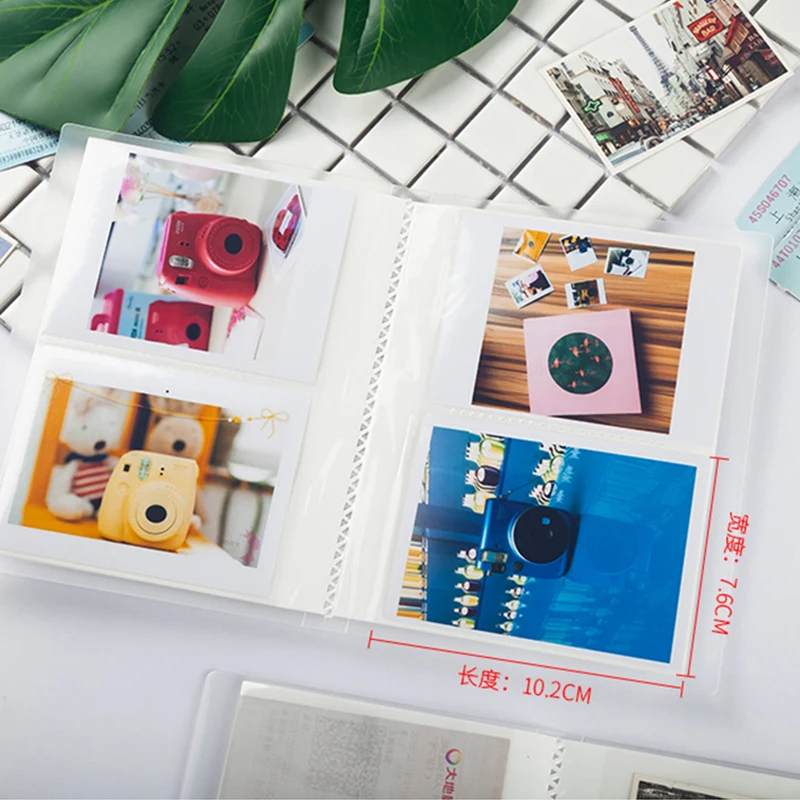 Альбом Polaroid 3/4 дюйма для фотографий 84/56 мм для камеры Instax Snap Touch Mini, портативный из ПВХ.
