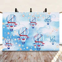 yeele cartoon hot air balloon photocall blue sky photography backdrop personalized photographic backgrounds for photo studio
