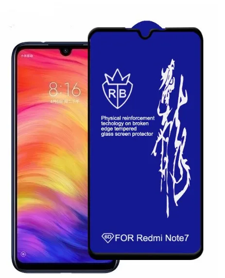 Bonaier новая полностью клеящаяся пленка из закаленного стекла для Xiaomi Redmi Note 7 Pro