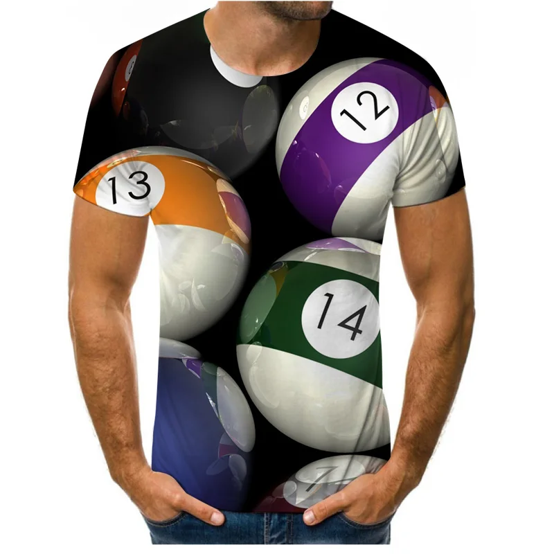 

2021 Summer Men's Comfortable Short Sleeve T-Shirt Fashion Casual 3D Beautiful Scenery Series Patterns from Various Countries