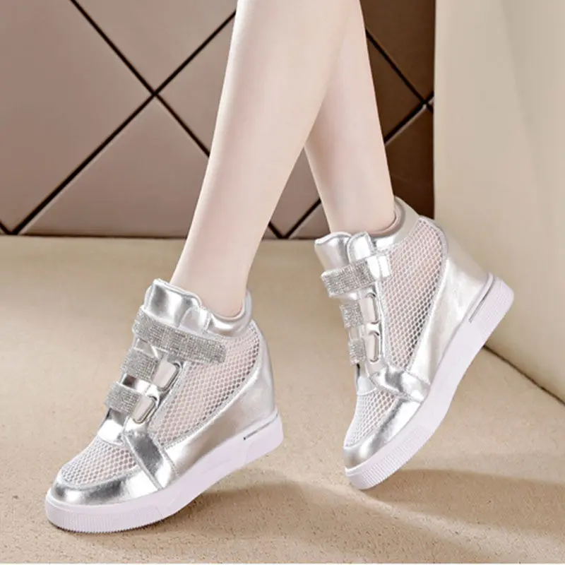 2021 Women Tennis Shoes Autumn Outdoor Fitness Sport Shoes Female Jogging Sneakers High Top Comfy Jogging Trainers Tenis Mujer