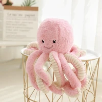 80cm long velvet stuffed flush octopus toy five color gift cute animal flush household holding stuffed flush octopus toy
