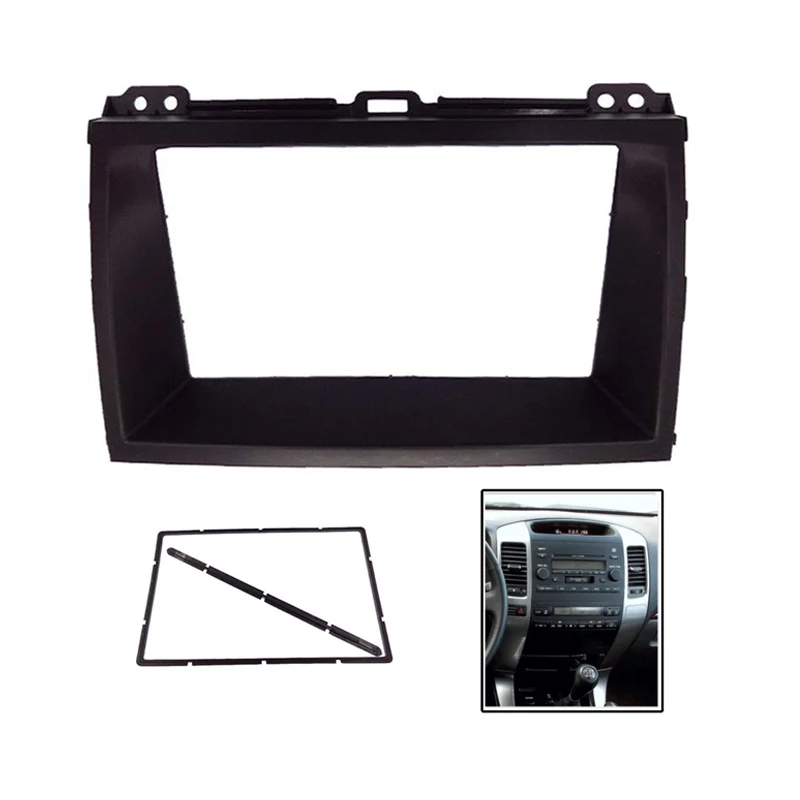 2Din автомобильный DVD стерео фасции для Toyota LEXUS GX470 Land Cruiser Prado 120 рамка Монтажная панель тире установка Tirm комплект ободок