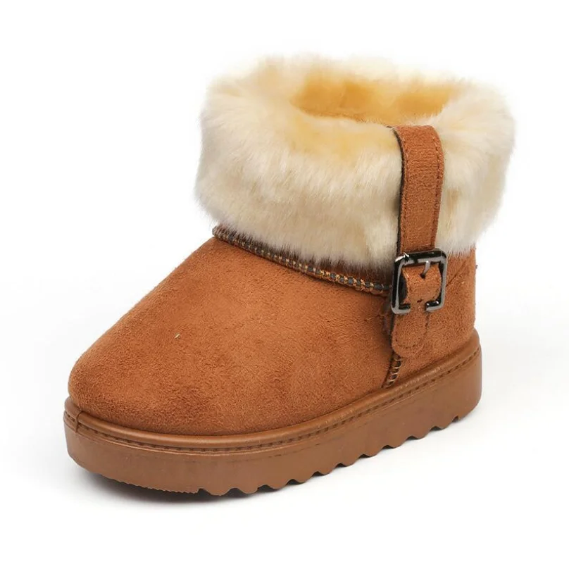 Классические детские плюшевые зимние сапоги для мальчиков и девочек 2020