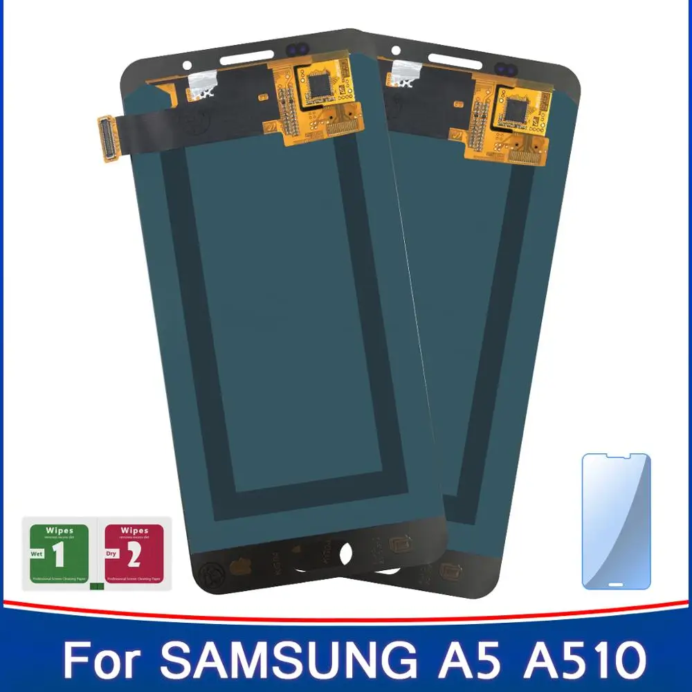Сенсорный ЖК экран для Samsung Galaxy A5 2016 A510 A510F A510M A510FD A5100 A510Y|Экраны мобильных