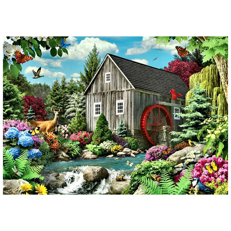 5d сделай сам круглая алмазная живопись из смолы вышивка крестиком падающий демон