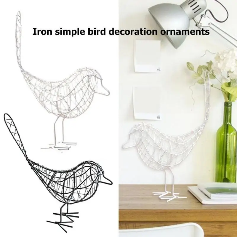 Простой из кованого железа кукла-птичка предметы домашнего декора настольные
