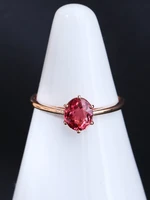 new 18k rose gold natural colored gems brazil tourmaline green red ring diamond gemstone inlaid bracelet for women