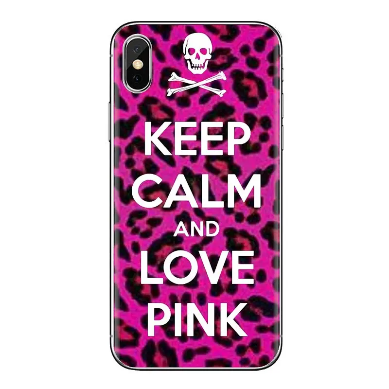Силиконовый чехол для телефона с надписью Keep Calm and любовь розовый Huawei NOVA 2 3 2i 3i Y6 Y7