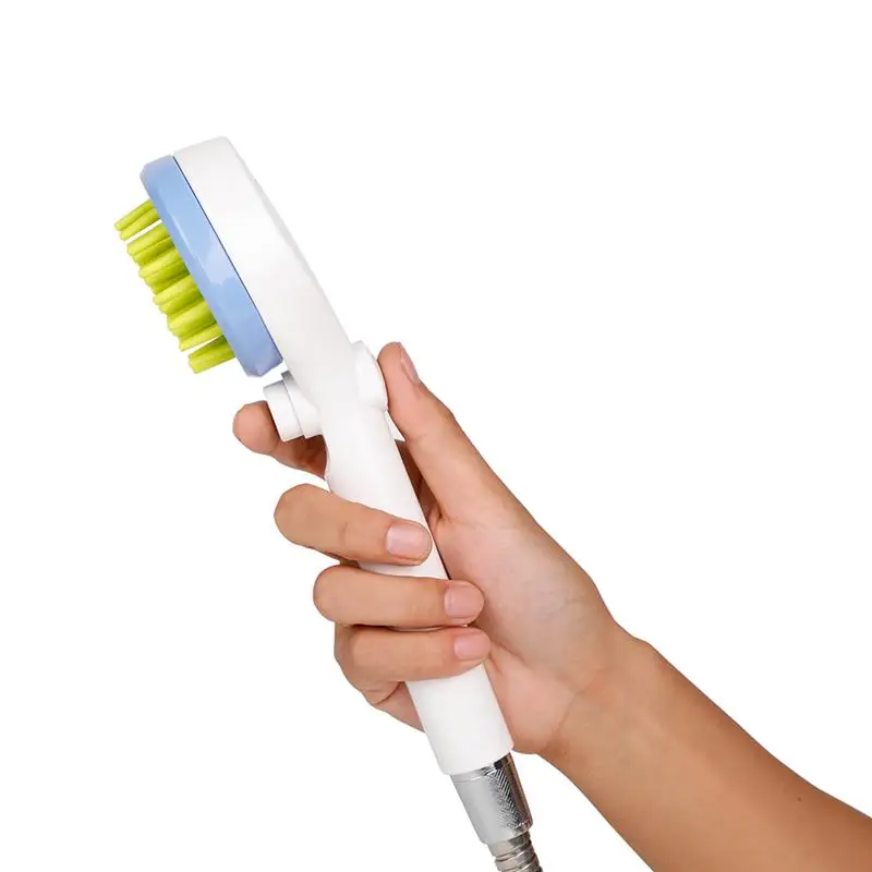 Двойного назначения разбрызгиватель Массаж расчески ванна душ Шампунь чистящие