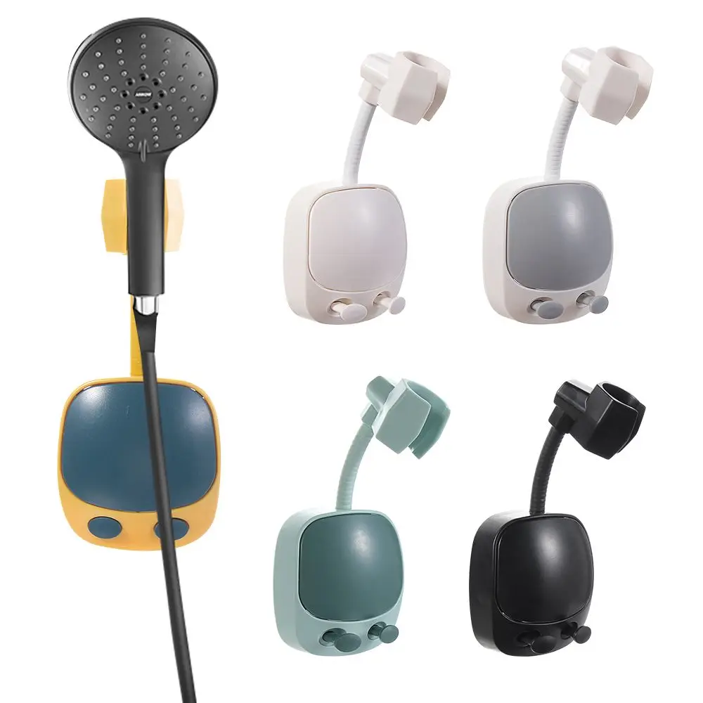 Not Suction Cup Wall Mounted 360° Rotation Handheld Showerhead Bathroom Bracket Shower Holder Fixed Base Punch-Free | Дом и сад