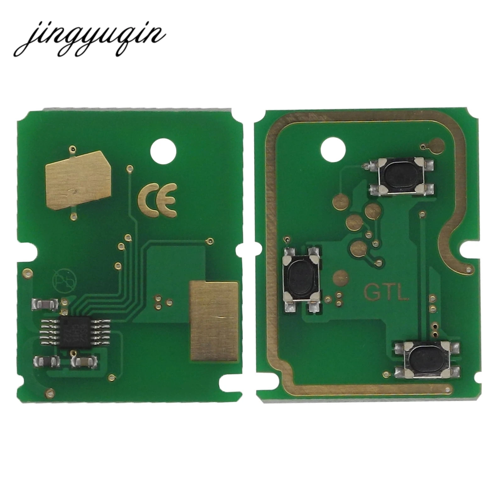 

jingyuqin 10pcs Remote Key 3 Buttons 315/433MHz With 4D63 Chip for Ford Focus Fiesta Mondeo C MAX Fusion Transit KA HU101 Blade