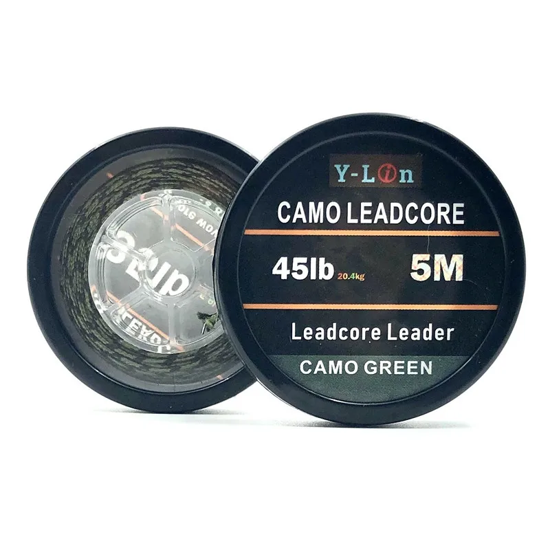 5m поводок Карп рыболовная леска Leadcore крюка камуфляж буровые установки для волос
