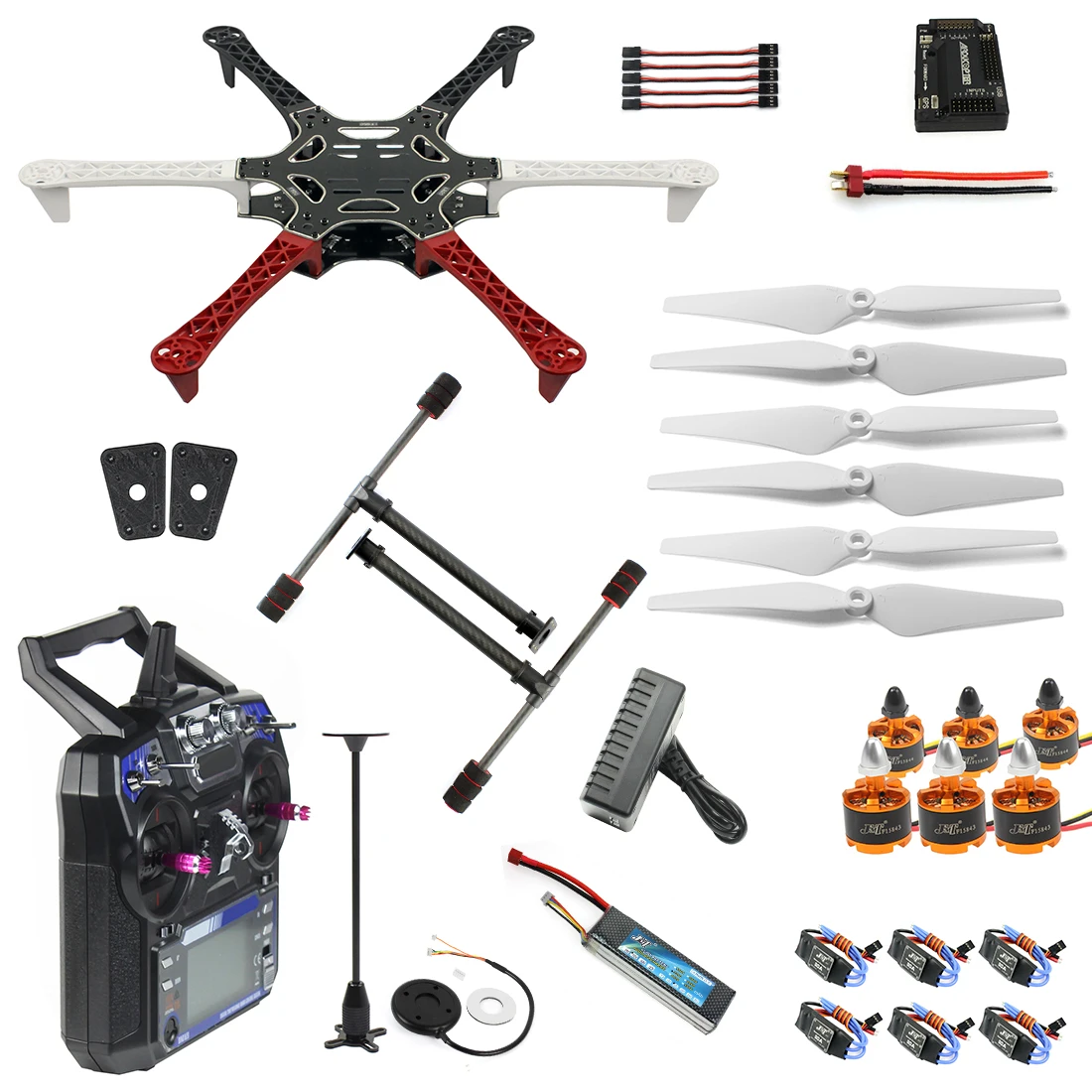 

Полный комплект для радиоуправляемого дрона, мультикоптера, самолета, F550, гексароторная воздушная рама, GPS, APM2.8, управление полетом, аксессу...