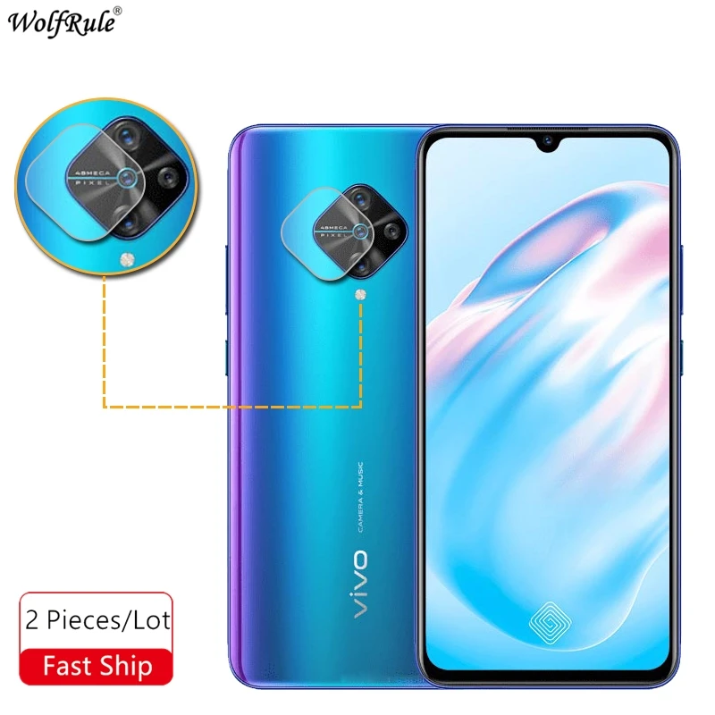 2 шт объектив камеры закаленное стекло для Vivo V17 Y9S 9H Защитная пленка S1 Pro объектива