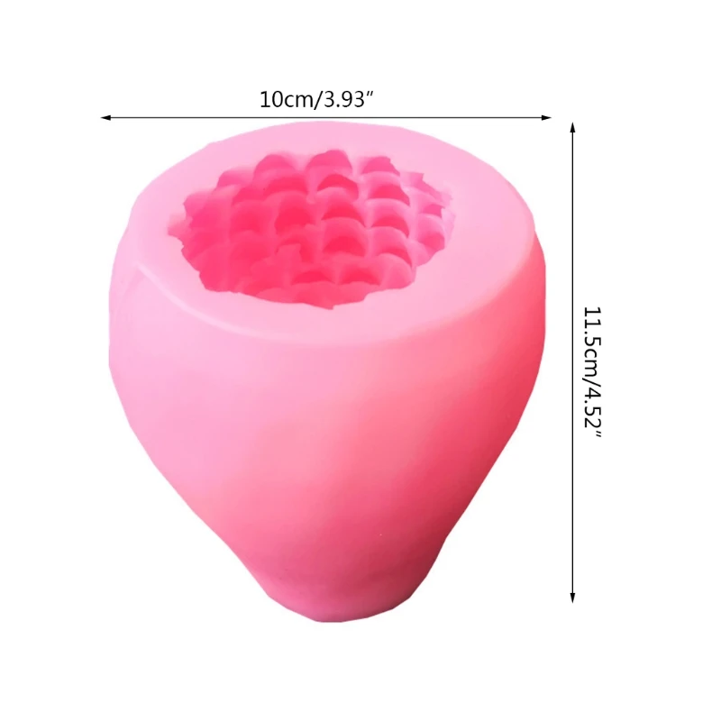 

N58F 3D Small Pine Cone Shape Silicone Mold for DIY Home Decoration Making Soap Candle Melt Resin Polymer Clay
