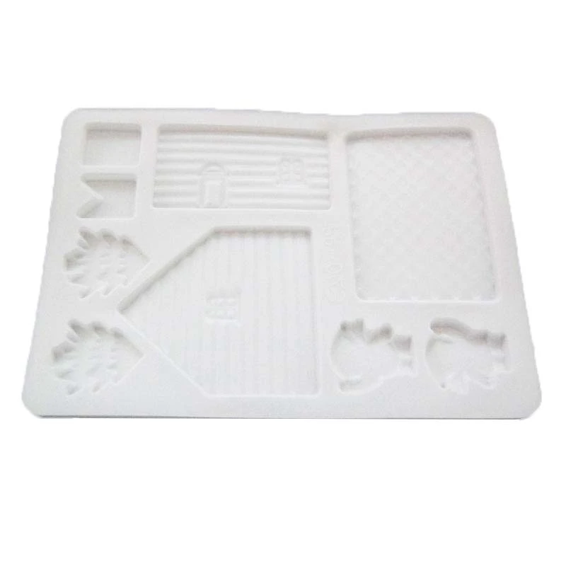 

Christmas Cartoon House Design DIY Silicone 3D Cake Chocolate Cookies Mold Decoration Mold Cake Cooking Tools Baking Tools