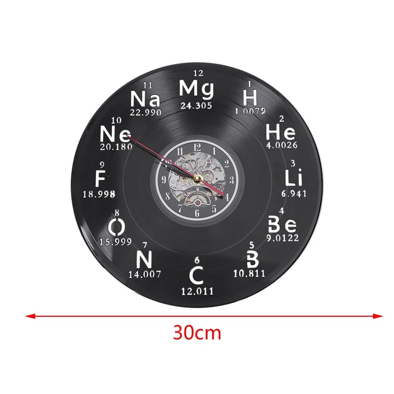 Химический стол виниловая запись настенные часы химия математика формула наука