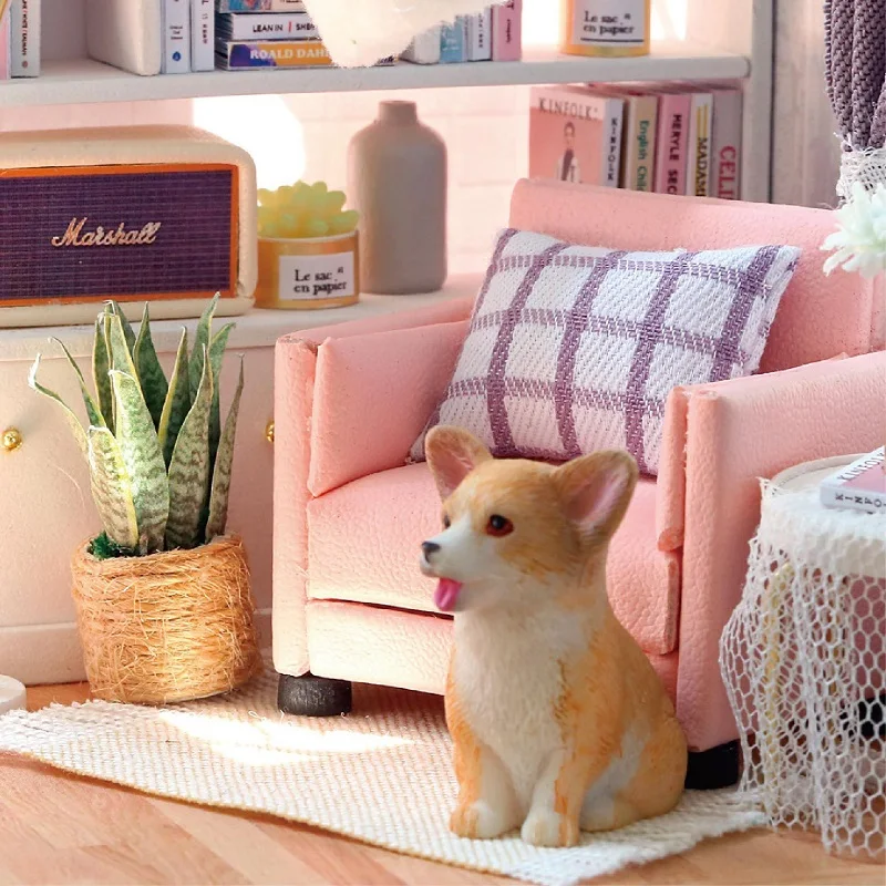 Кукольный домик с большой музыкой сделай сам кукольный Оригинальный модный для