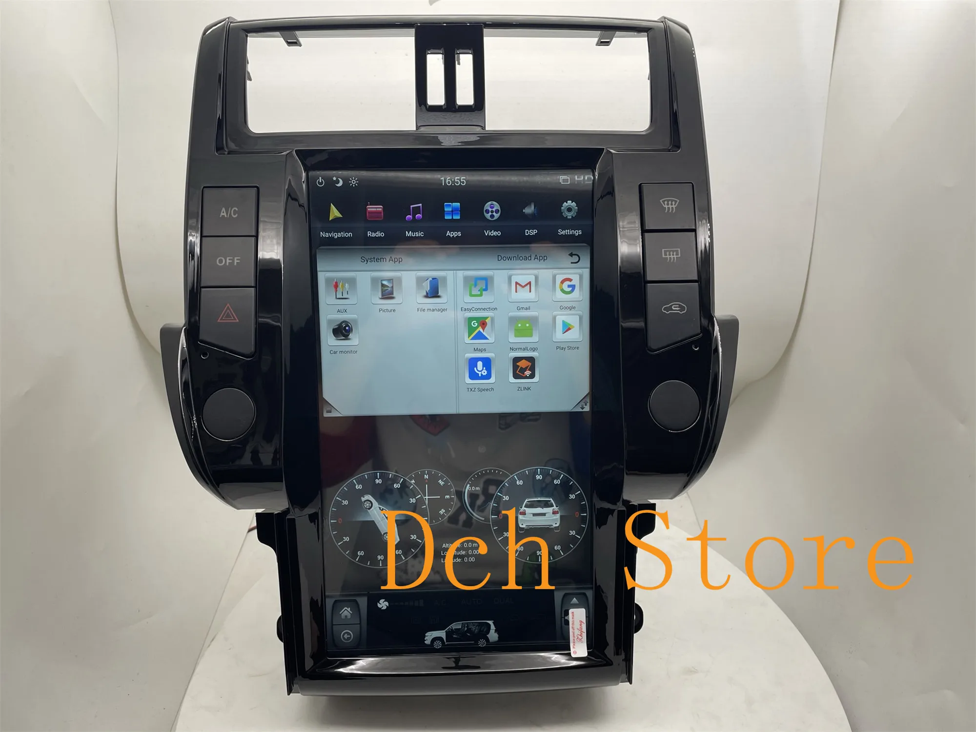 Автомобильный DVD-плеер 13 6 ''Tesla style Android 9 0 для Toyota Land Cruiser Prado 150 2010 2011 2012 2013 с