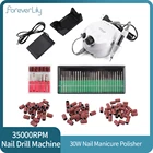 35000 обмин шлифовальный полировальный карандаш для ногтей 30 Вт маникюрный аппарат для маникюра педикюрный гель полировщик с 300 шт шлифовальных лент