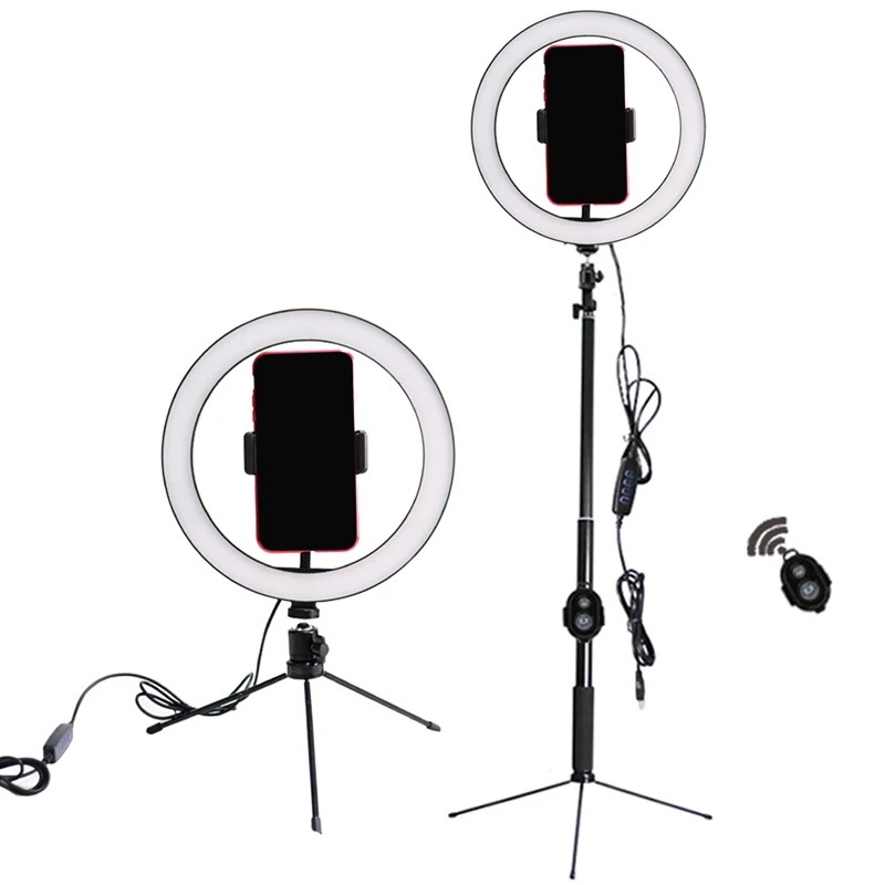 10 дюймов 26 см USB зарядка новое кольцо для селфи вспышка светодиодная камера