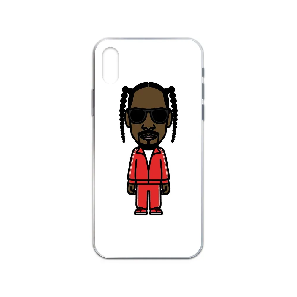 3D Водонепроницаемый чехол с мультяшным принтом snoop dogg Прозрачный для телефона