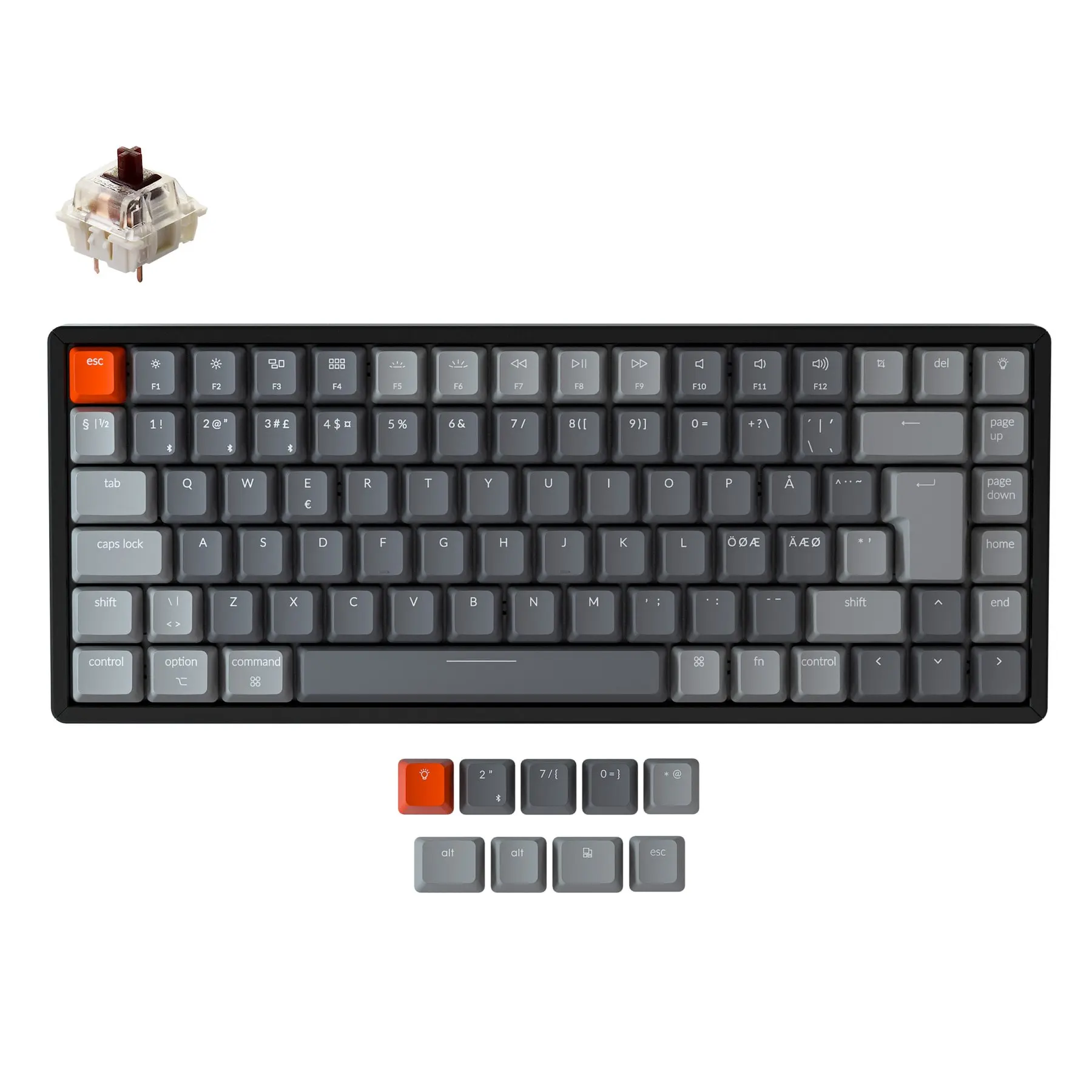 Клавиатура Keychron K2 CXH BO V2 Беспроводная Механическая с RGB подсветкой и алюминиевым