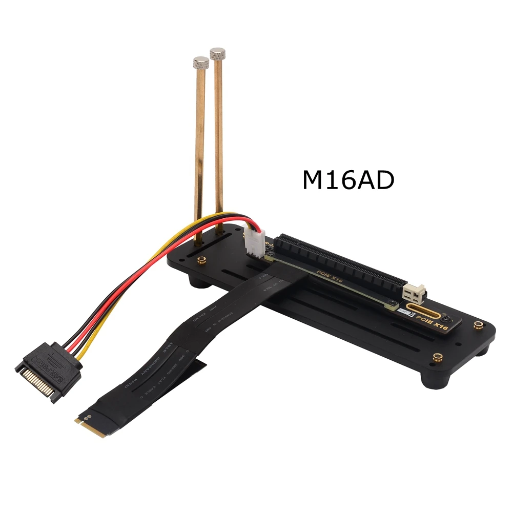 

Riser PCIe 3,0x16 PCI-E 16x до M.2 NVMe M-Key Удлинительный кабель материнской платы для майнинга с графической картой, вертикальный кронштейн, Базовая плата
