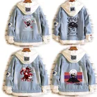 2021 Аниме Косплей Токийский Гуль джинсовая куртка для девочек для косплея канеки костюм кэна для мужчин и женщин куртка с капюшоном Хэллоуин вечерние пальто пара Топы