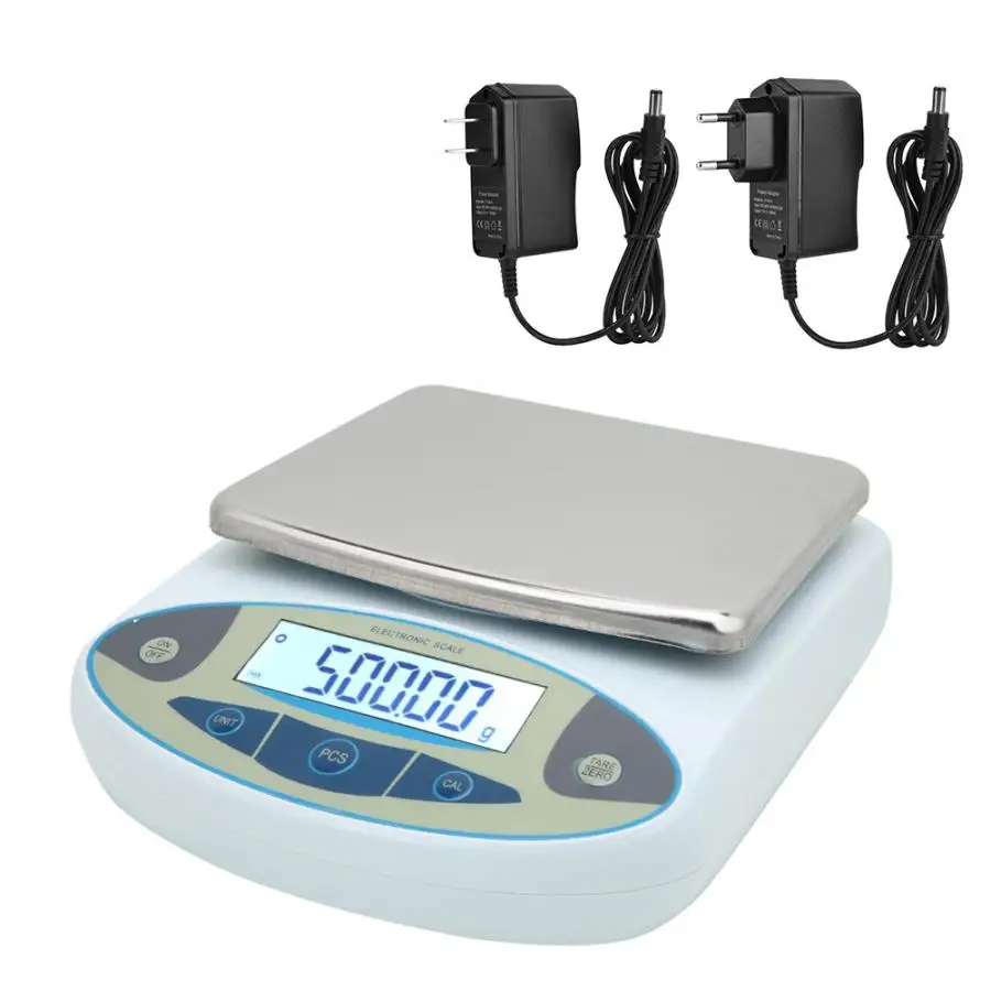 

5000g 0.01g Digital Scale Lab Weighing Electronic Balance Jewelry Scale 100-240V for Commerce School Scientific