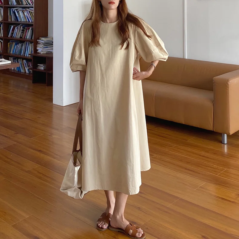 Корейское шикарное платье женские французские платья в ленивом стиле с круглым