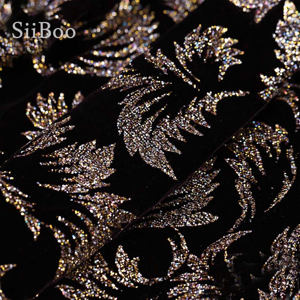 Зеленая красная черная фиолетовая шелковая бархатная ткань с приподнятым ворсом