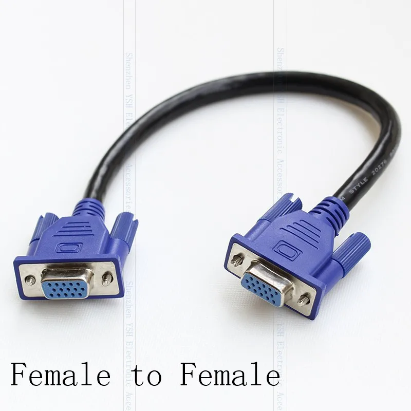 5 шт./11 8 &quot15Pin VGA RGB vga папа к женскому F/F M/F SVGA D-Sub HD15 монитор Мужской мужскому M/M