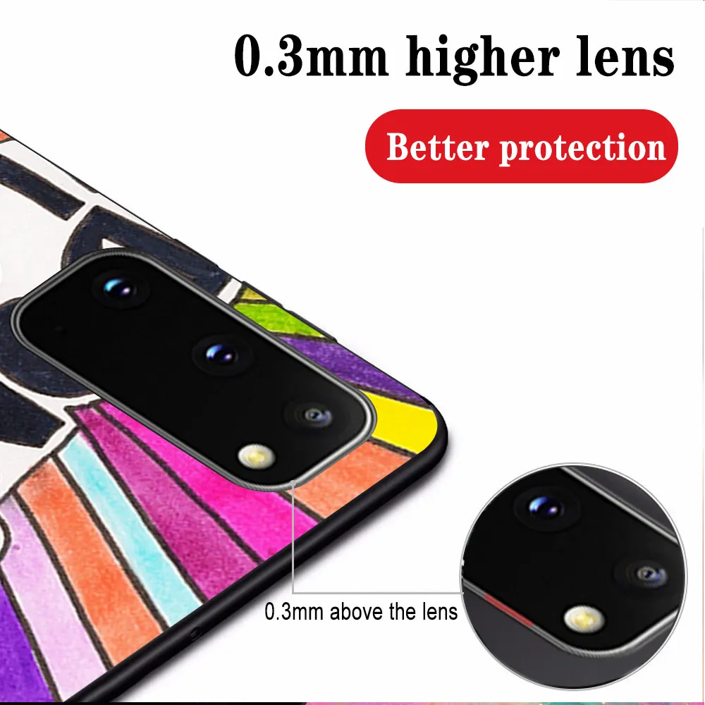 

Fashion Cool Case For Samsung A51 A71 A50 A70 A20 A40 A20E S20 S10 S9 S8 S7 Edge Ultra Puls Note 10 9 8 Plus Black Cover Capa