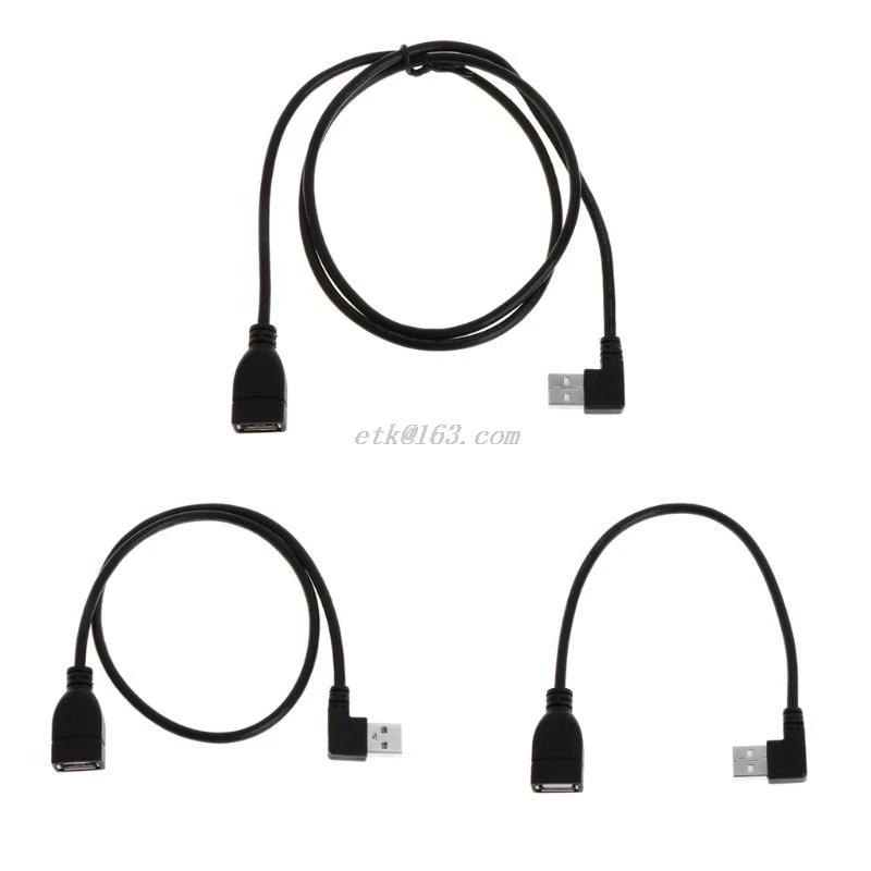 Удлинительные кабели USB 20 см Мама Тип A 2 0 под прямым углом 90 градусов папа