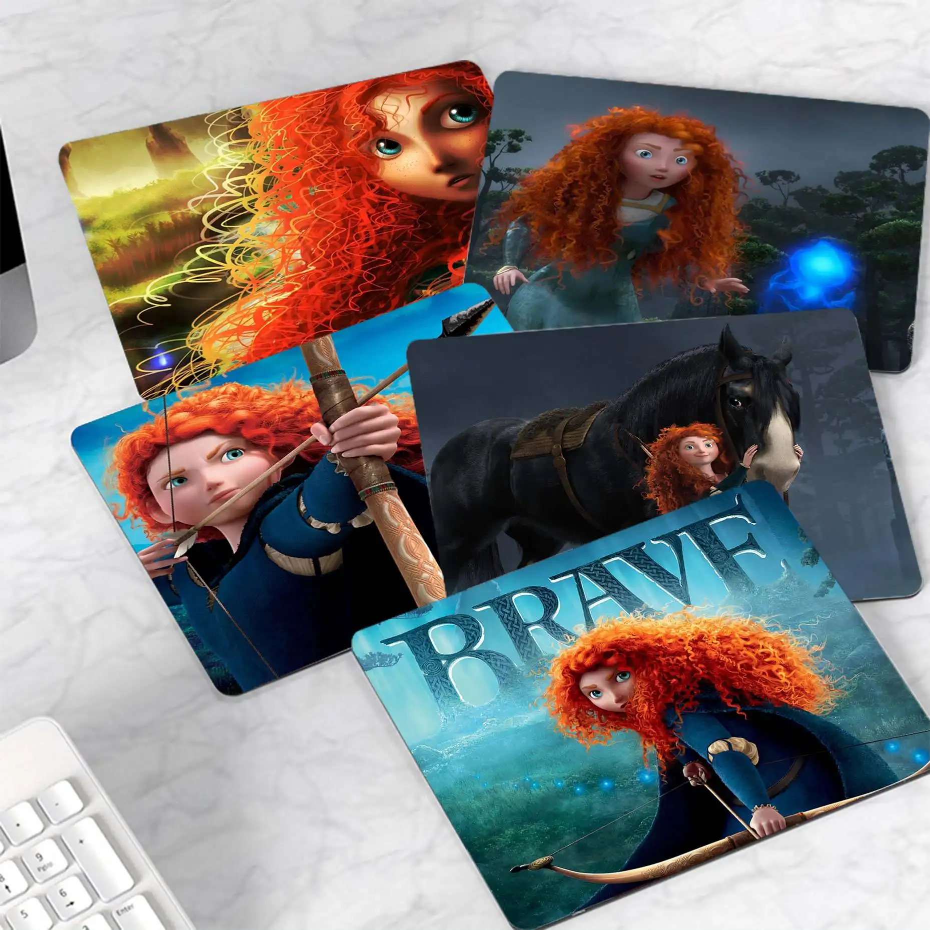 

Custom Skin Disney Cartoon Movie Brave Princess Merida small Mouse pad PC Computer mat Top Selling Wholesale Gaming Pad mouse