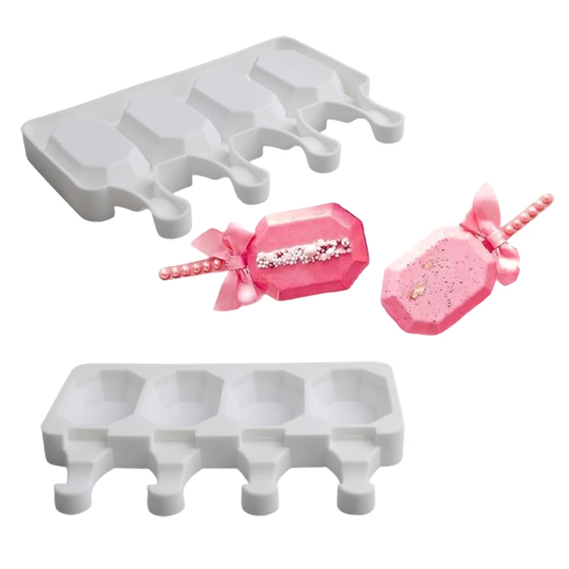 Meibum 4 полости сока кубический лоток лед формы для крема летние Силиконовые Эскимо