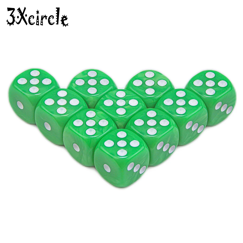 D6 Круглый угол шесть сторонний Стандартный Dot Dice Die Lava Swirl для обучения математике