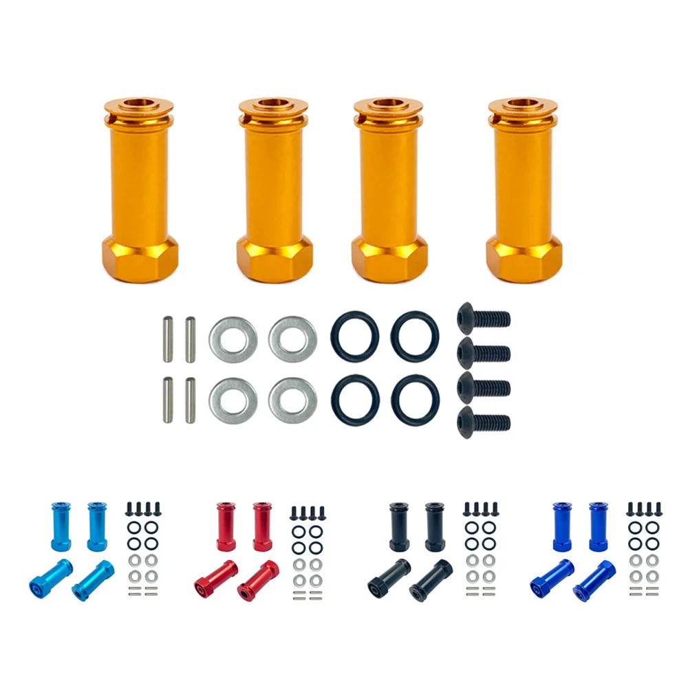 

4Pcs 12mm Metal Wheel Hub Hex Adapter Long 30mm Extension Combiner Coupler for 1/10 Traxxas Slash 4X4 HQ727 RC Car Upgrades Part