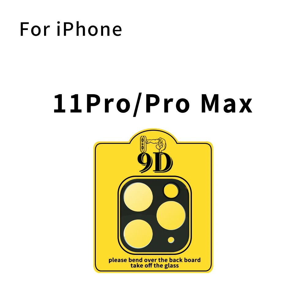 Black (11Pro-ProMax) Задняя крышка объектива камеры Полная защита для iPhone 11 Pro Max задняя камера наклейка на рассеиватель чехол покрытие протектор Закаленное стекло пленка - Цвет: Black (11Pro-ProMax)