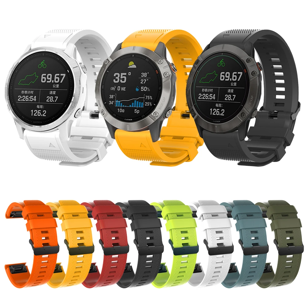 Ремешок Easyfit для часов Garmin Fenix 6 6X 6S 935 5 5X plus 3HR Forerunner 945 26 мм 22 20 быстросъемный