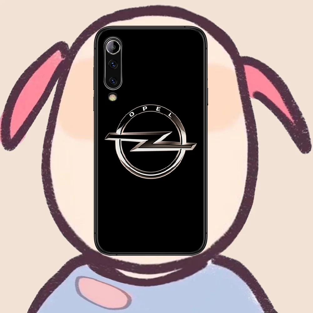 

OPEL car logo Phone case For Xiaomi Mi note 10 A3 9 MAX 3 A2 8 9 Lite Pro ultra black Etui Soft Funda Painting Prime Luxury