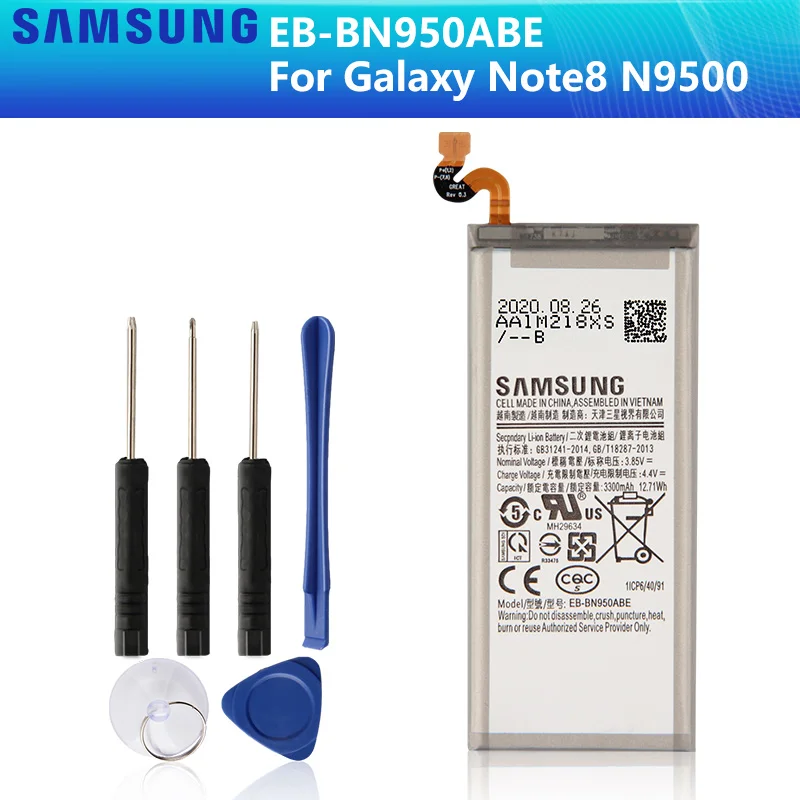 SAMSUNG оригинальный аккумулятор EB BN950ABE BN950ABA для Samsung GALAXY Note 8 Note8 N9500 N9508 SM N950F проект