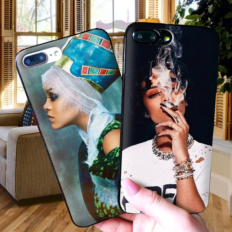 Sexy Rihanna For iPhone X XR XS MAX Soft Silicone Back Cover Apple 8 7 6S 6 S Plus Phone Case | Мобильные телефоны и